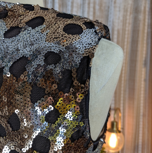 Bronx and Banco Nina Sequin Fit & Flare Dress - Picture 5 of 7